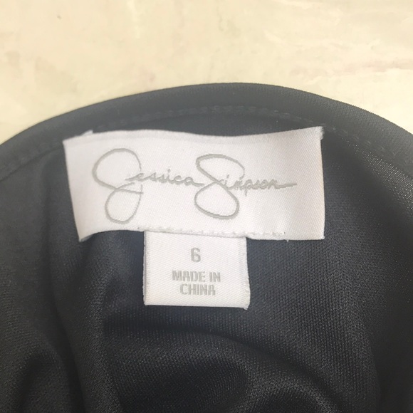 Jessica Simpson Black Lace/Feather Cocktail Dress - Picture 3 of 3